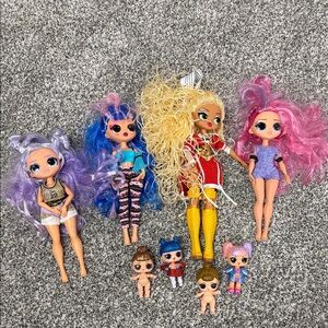 Colorful Fashion Dolls Set